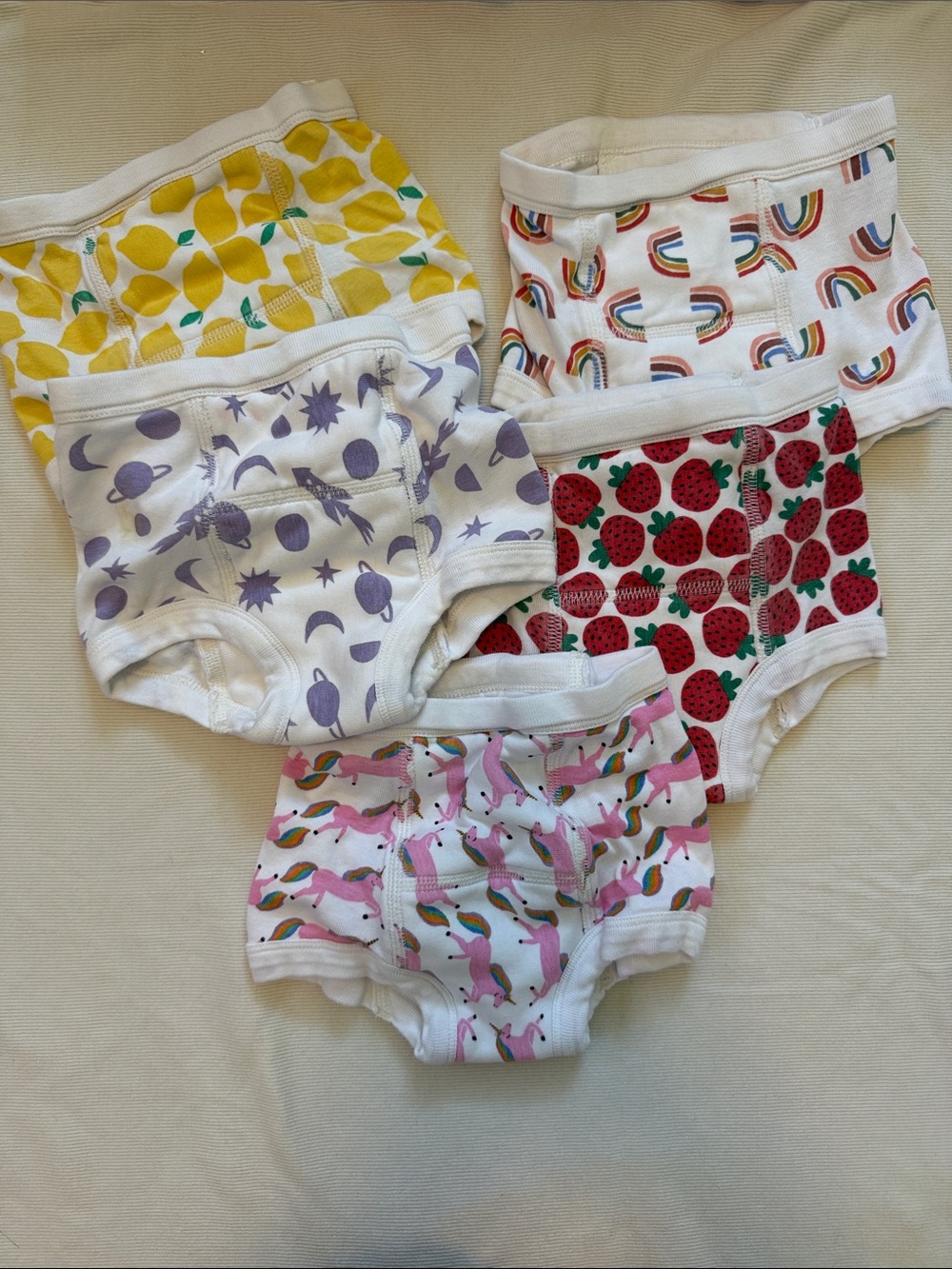 Kids' Patterned Cotton Training Underwear - 5 Pack (Hanna Andersson XS (2/3)